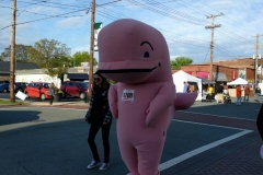 Pink Dolphin Mascot